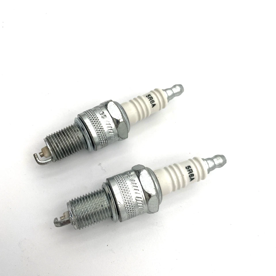 Lote de 2 pares de bujías OEM Harley 32342-04 5R6A 79-84 cabezal de pala 84-99 EVO Foto 3 de 4