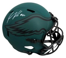 Jason Kelce Signed/Inscr Full Size Replica Rave Eagles Helmet PSA/DNA 208037