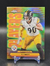 2025 Topps Chrome - T.J. Watt - Power Players REFRACTOR - Steelers #PP-39