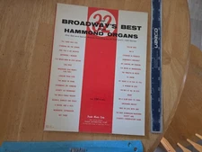 22 Broadway's Best for Hammond Organs - 1961 Frank Music Songbook