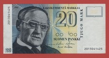 FINLAND  20  MARKKAA  1993   PICK # 122 VF-XF.