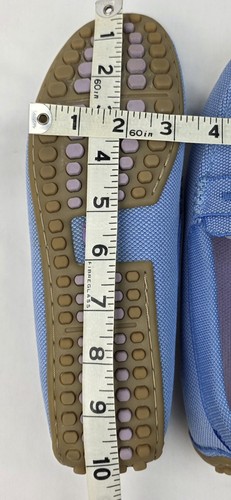 Rothy's Seaside Blue Slip On Driving Penny Loafers Flat Shoes Women's Size 8 - Picture 13 of 13
