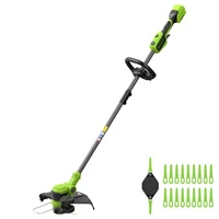 Greenworks 24V 13 Brushless Cordless String Trimmer/Edger Includes 20 Blades