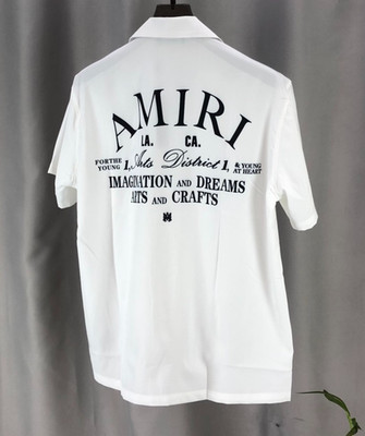 White Casual Short Sleeve Shirt XL amiri
