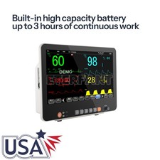 15.6" Patient Monitor Vital Sign ICU CCU For Hospital NIBP RESP SPO2 PR ECG TEMP