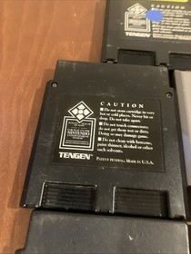 Lot Of 5 Tengen NES Games: Gauntlet Pacman Rbi Baseball Rolling Thunder Super