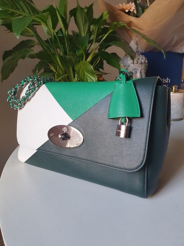 Mulberry Green White Colour Block Medium LIily Bag - Picture 1 of 17