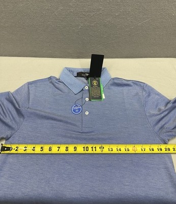 NWT RLX Ralph Lauren Men's M Pro Fit Blue Wicking Golf Polo Shirt