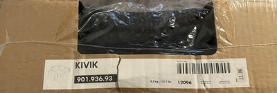 IKEA Kivik Tranus Black Corduroy 2 Seat Love Seat Sofa Slipcover NEW 901.936.93