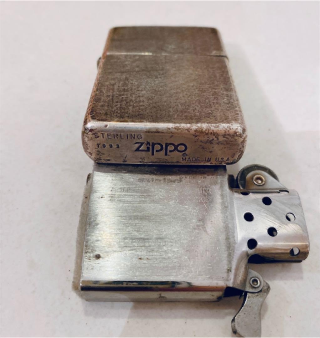 コレクション ZIPPO/STERLING1993/MADE-IN-U.S.A Zippo Sterling Silver Lighter 1993 Collectible Used | eBay