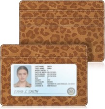 Slim Wallet Money Clip Leather Card Holder For Men - Minimalist RFID Blocking