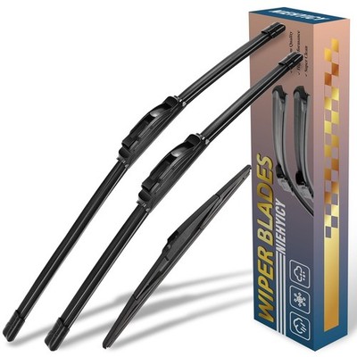 Windshield Wiper Blades Set of 3 for Mitsubishi Mirage 20142020, 24''/16''/12''