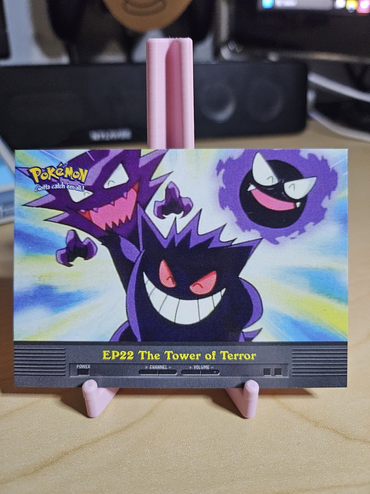 EP22 The Tower of Terror Black Logo Topps Pokémon TV Card