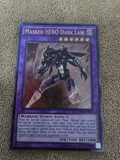 Masked HERO Dark Law (UTR) OP01-EN003 OTS Unlimited Lightly Played Check Desc!!