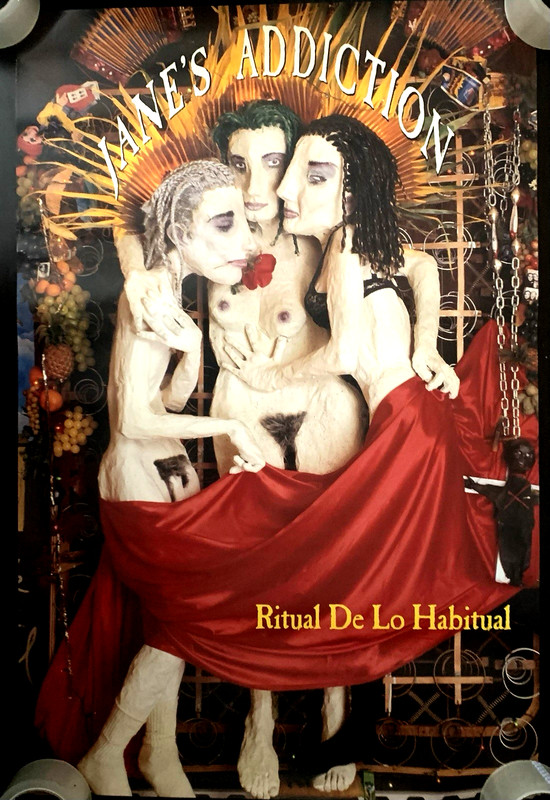 JANE'S ADDICTION "Ritual De Lo Habitual" Music Store Promo Poster 1990 24"x 36"
