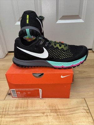 New! Men's Nike Air Zoom Terra Kiger 4 | US 10 | 880563-001 | Black/White-Volt