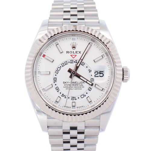 Rolex Sky-Dweller 42mm White Dial Watch Ref# 336934