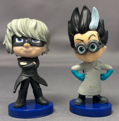 Luna Girl & Romeo Mad Scientist PVC Figures PJ Masks Frog Box Cake Toppers