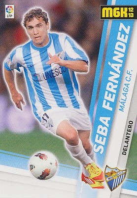 216 SEBA FERNANDEZ # URUGUAY MALAGA.CF OFFICIAL TRADING CARD PANINI LIGA 2013
