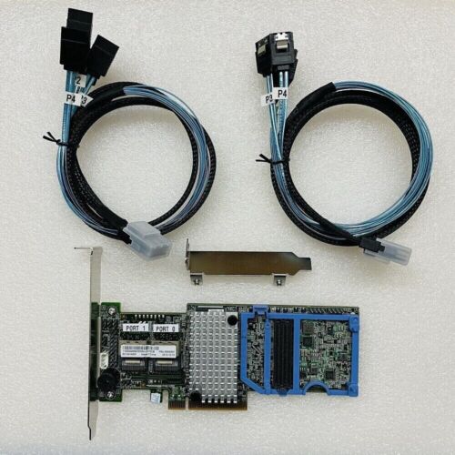 IBM M5110 8-Port 6Gbps PCIe Controller card 81Y4481 90Y4449 with 8087 SATA cable - Picture 2 of 4