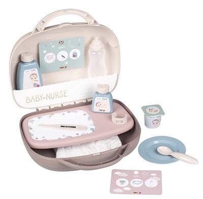 Smoby - Baby Nurse - Vanity - for Dolls and Dolls - 12 Accessories Included...