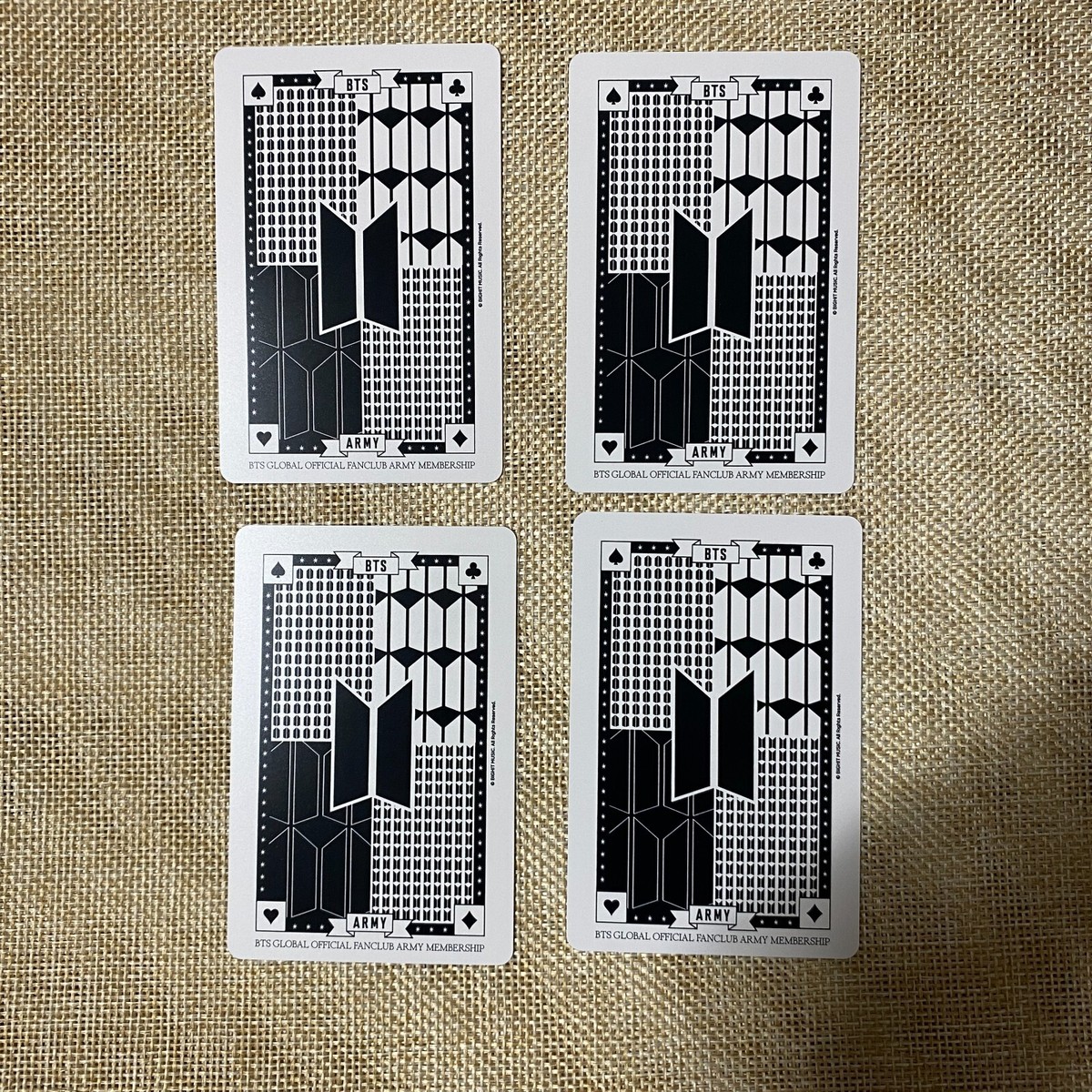 BTS V [ Global FC ARMY Membership Kit 9th Trump ] Photocard Set