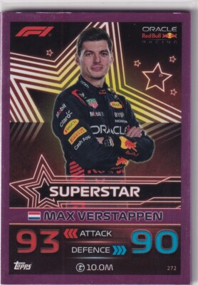 Topps F1 Turbo Attax 2023 Formel 1 Karte Nr. 272 Max Verstappen Pink Parallel