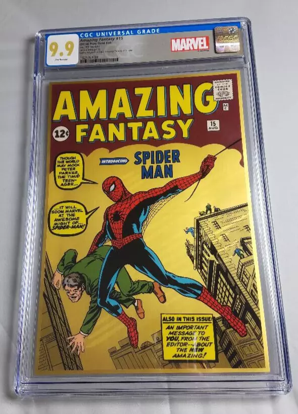 Restored Amazing Fantasy #15 CGC 9.8 Spider-Man Up For Auction