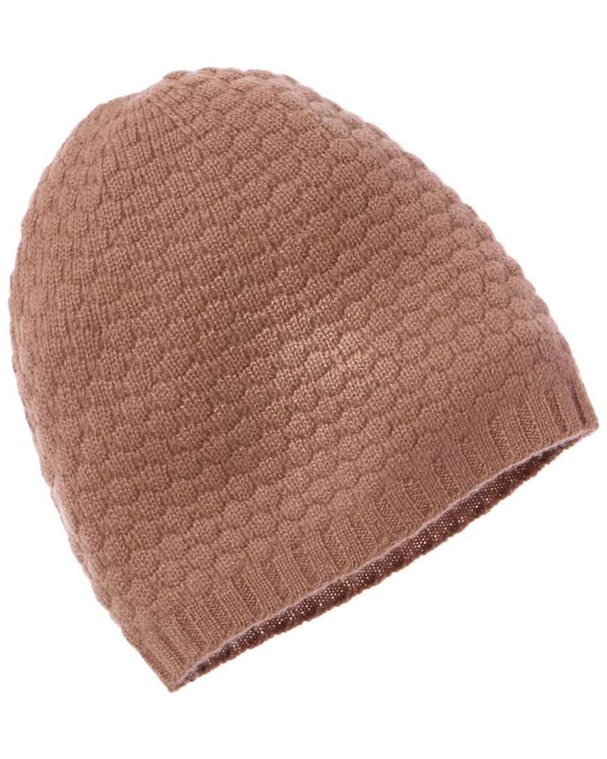 Кашемировая шапка с вышивкой ромбом от Hannah Rose женская розовая 5790₽