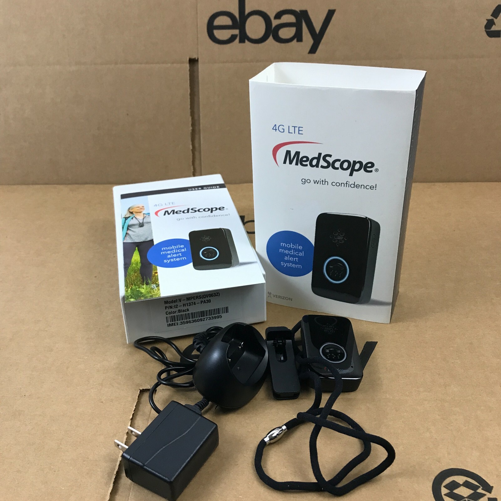 MedScope Mobile Medical Alert System 4G LTE PERS Wearable 911 Lo