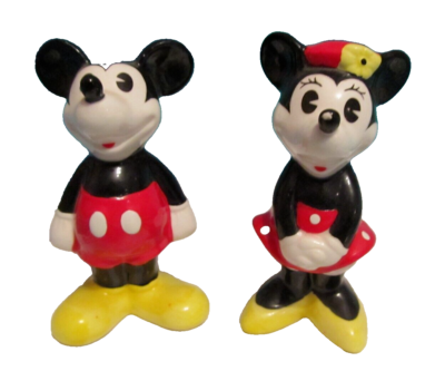 ヴィンテージ　 フィギュア　Mickey 　Minnie　レトロ　レア Vintage Disney Mickey Mouse & Minnie Mouse porcelain figure