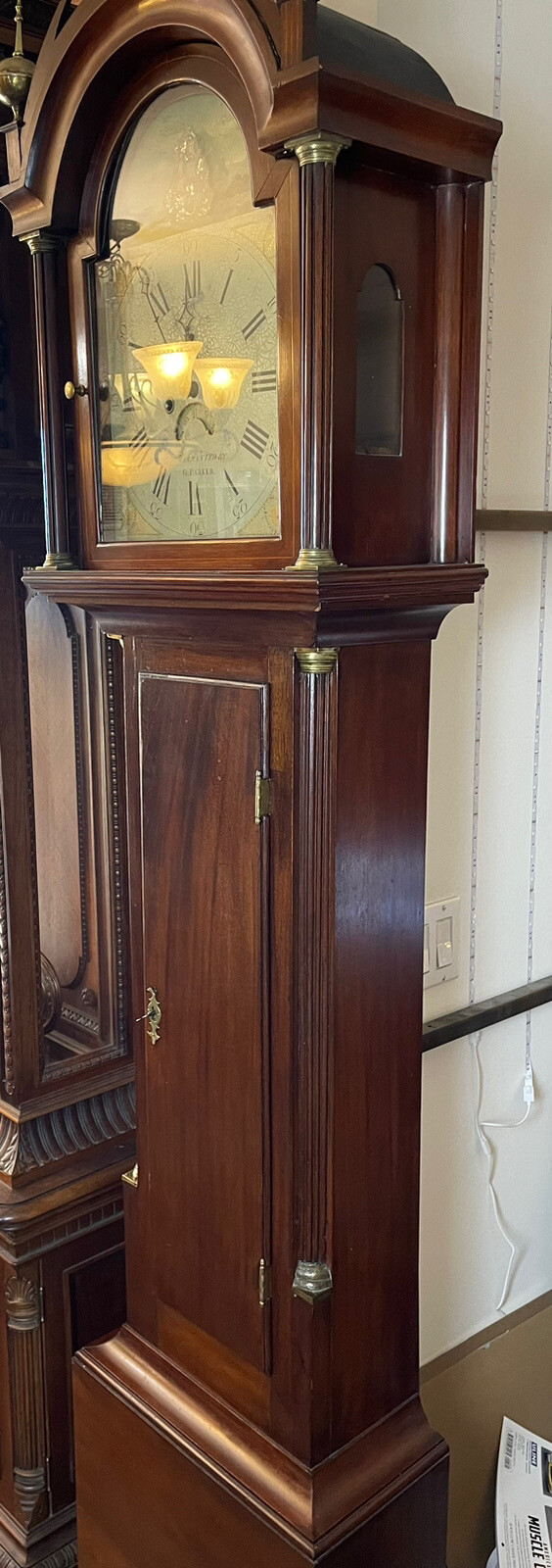 Gardner Parker Rare Antique Massachusetts Rocking Ship Grandfather