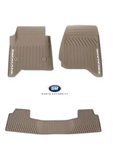 2015-2020 Cadillac Escalade Premium All Weather Front & 2nd Row Mat Pkg Dune OEM