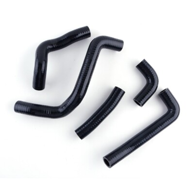 For 1995-2006 Kawasaki KDX200 KDX 220 Silicone Radiator Coolant Hose Black