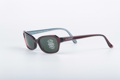 Rare Vintage Vuarnet Sunglasses 606 Purple PX3000 Mineral Gray Lens