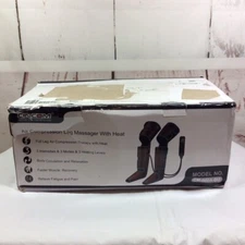 Cincom Full Leg Air Compression Leg Massager With Heat 3 Modes CM-080A-BU