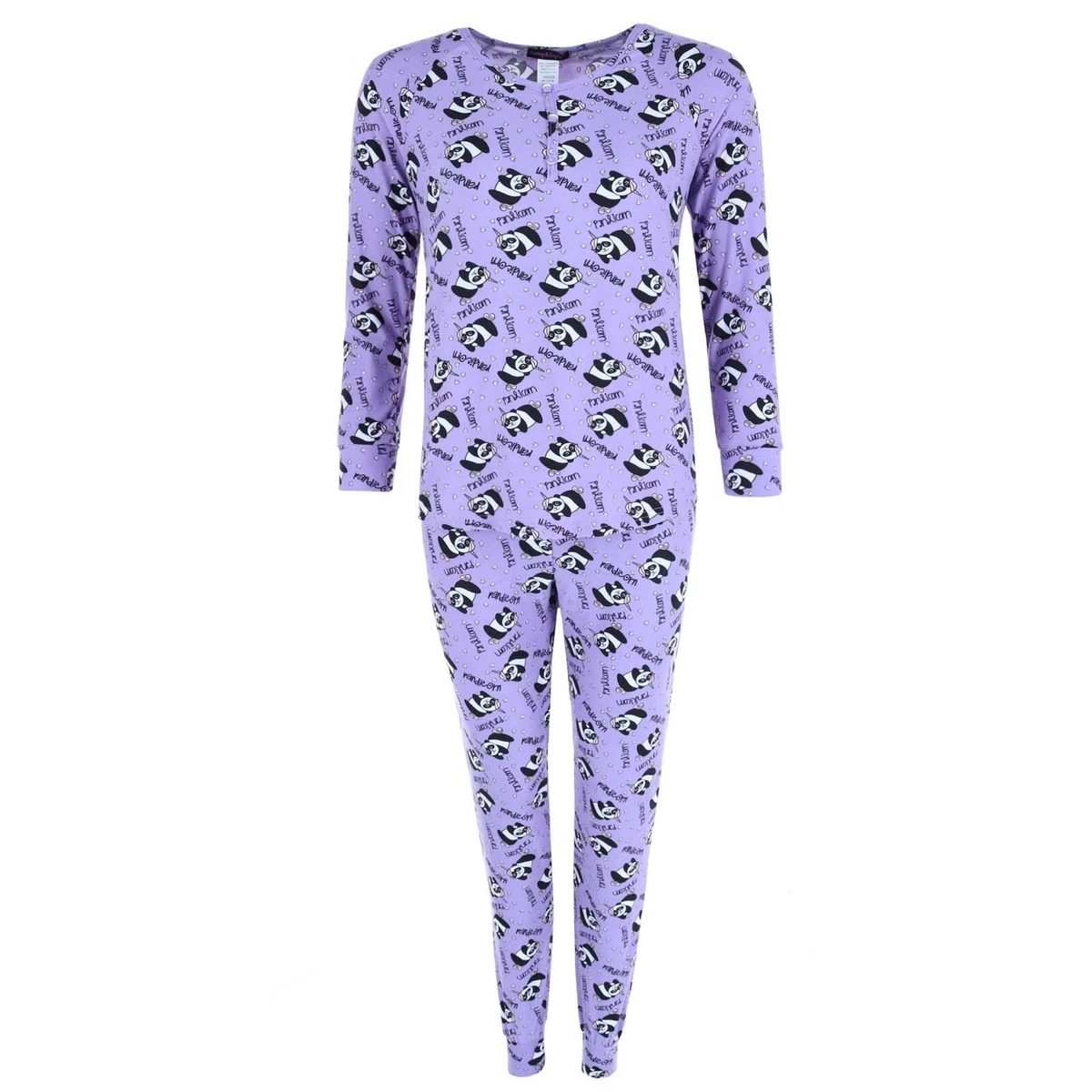 New Grumpy & Gorgeous Women's Plus Size Panda Pajama Jogger Set