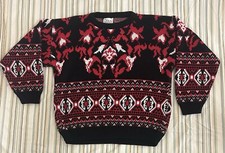 Vintage 80s 90s Made In USA Unisex Acrylic Sweater SM/M