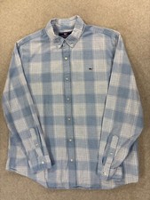 Vineyard Vines Slim Fit 100 Cotton Plaid Button Down Shirt Men's 2XL Blue
