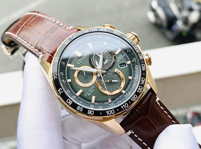 CITIZEN　Automatic Citizen Eco-Drive Green Men's Watch - CB591900X for sale