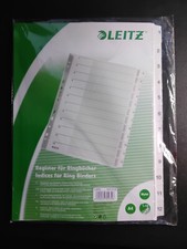 LEITZ Register 1-12 weiß Karton DIN A4 Nr. 4325-00-00 -OVP