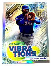 2022 Bowman Baseball #VV-19 Luisangel Acuna Virtuosic Vibrations Prospect Insert