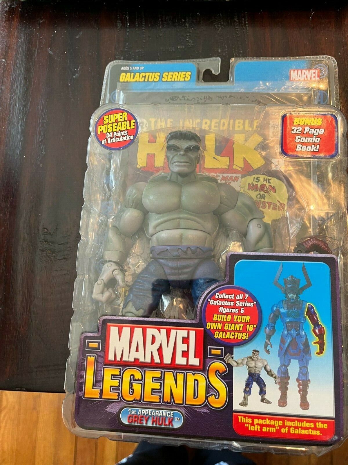 Toy Biz Marvel Legends Galactus Series Grey Hulk VARIANT!