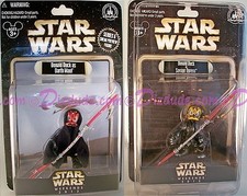 2 ACTION FIGURES STAR WARS WEEKEND DISNEY DONALD SAVAGE OPRESS #0343 DARTH MAUL