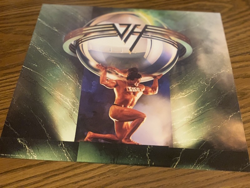 Van Halen 5150 Promo Cover Flat 12x12 Poster 1986 Eddie Alex Sammy Michael