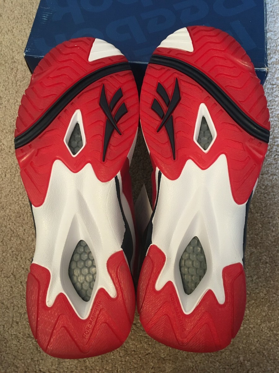 2013 Mens Size 10.5 Reebok Kamikaze 2 II USA DC White Red