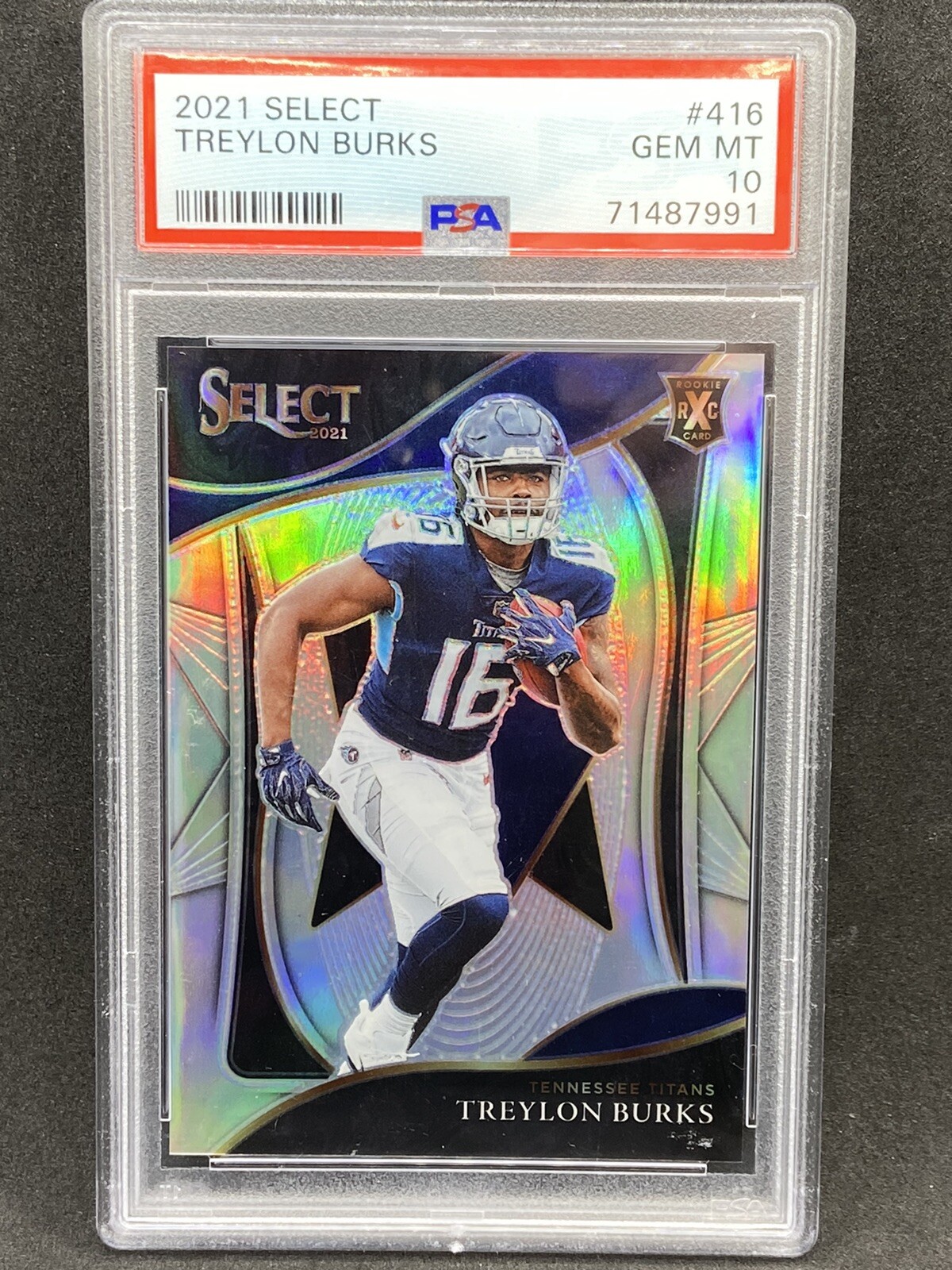 TREYLON BURKS 2021 PANINI SELECT ROOKIE RC XRC # 416 PSA 10