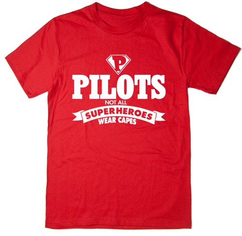 Pilots - Not All Superheroes Wear Capes - Funny T-Shirt - Many Colours - Picture 6 of 6