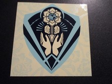 SHEPARD FAIREY Obey Giant EARTH CRISIS Hands Sticker 4X4