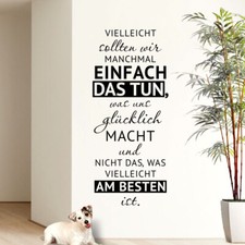 Wandtattoo Wandsticker Wandaufkleber Wohnzimmer Flur Spruch Einfach tun W3414